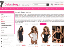 Tablet Screenshot of oblecsesexy.cz